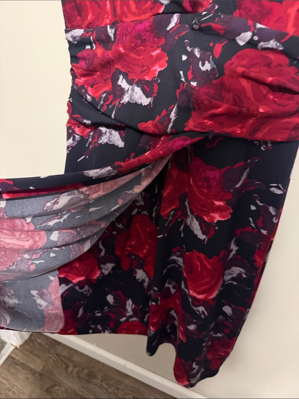 Women’s Chaps Black And Red Dress - Picture 3 of 5